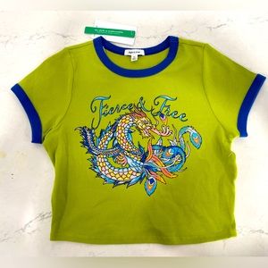 Fierce & Free Graphic Crop Tee